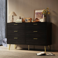 Rexdale Modern 6-Drawers 47.2" W Stylish Dresser With Ample Storage by Ebern Designs