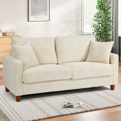 2-seater corduroy sofa by Ebern Designs