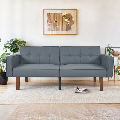 Celeski Futon Sofa Bed, Convertible Fabric Futon Couch Bed, Loveseat Sleeper Sofa, Daybed for Living Room, Apartment, Office by George Oliver