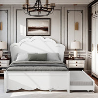 Wood Platform Bed With Twin Size Trundle by Lark Manor