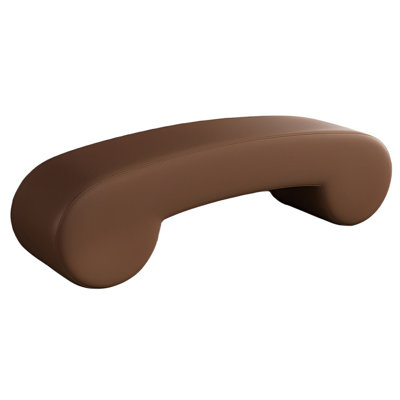 Tierone Leather Match Upholstered Bench by Orren Ellis