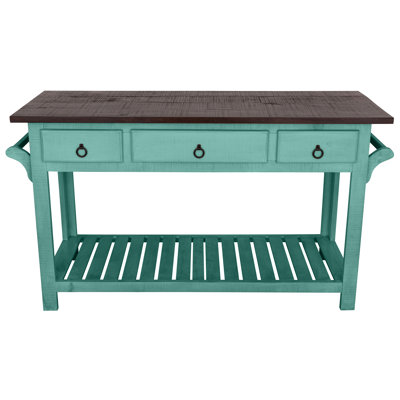 Sirenna Kitchen Island with Solid Wood Top by Red Barrel Studio
