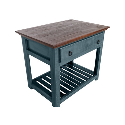 Civona Kitchen Island with Solid Wood Top by August Grove