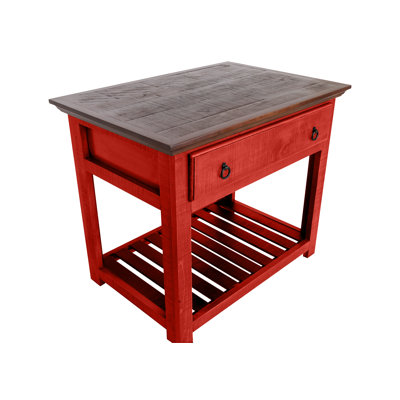 Civona Kitchen Island with Solid Wood Top by August Grove