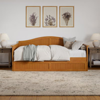 Nantucket Solid Wood Twin Daybed with Twin Trundle by Red Barrel Studio