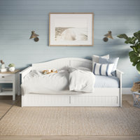 Nantucket Solid Wood Twin Daybed with Twin Trundle by Red Barrel Studio