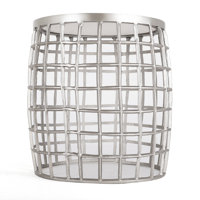Tihara Metal Accent Stool by Orren Ellis