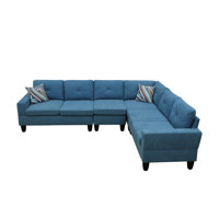Antania 4 - Piece Upholstered Sectional by Ebern Designs