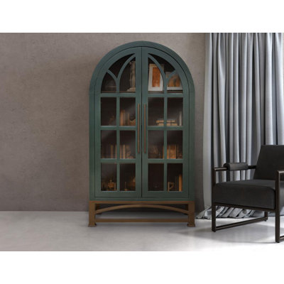 Baskerville 2 Glass Door Cabinet by Red Barrel Studio