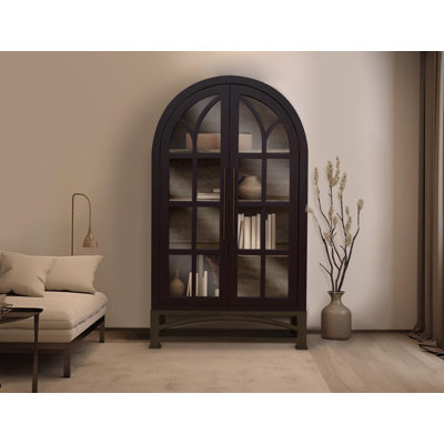 Baskerville 2 Glass Door Cabinet by Red Barrel Studio