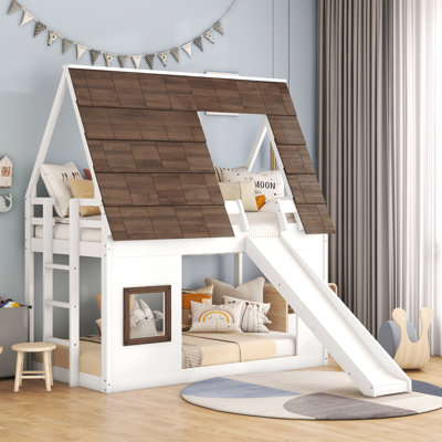 Ajoloko Kids Twin Over Twin Bunk Bed by Harper Orchard