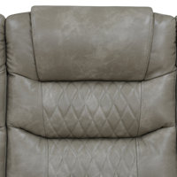 Domnique 3 - Piece Vegan Leather Power Reclining Living Room Sectional Sofa Set with Wireless Chargers and LED Lights by Brayden Studio