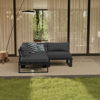 Anusri 3 - Person Outdoor Conversation Set with Cushions by Ebern Designs