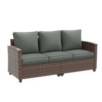 3-Person Patio Conversation Sofa by Winston Porter