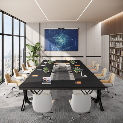 Izaac Conference  Meeting Table by Wrought Studio