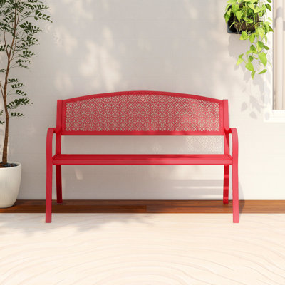 Srisha Steel Outdoor Bench by Winston Porter