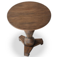 Rivi End Table-Dark Reclaimed by Canora Grey