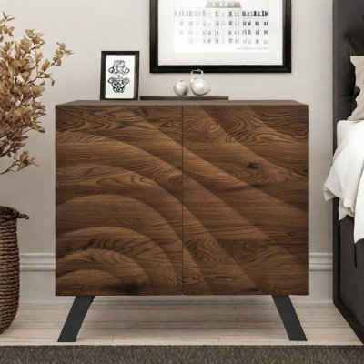 31.5" Wide 2 Door Wood Accent Cabinet Storage Cabinet with Adjustable Shelf by Millwood Pines