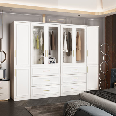 94.8”W Large Wardrobe by Lark Manor