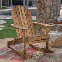 Charlisha ADIRONDACK ROCKING CHAIR by Rosecliff Heights