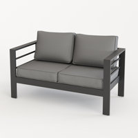 Outdoor Aluminum Loveseat by Ebern Designs