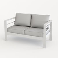 Outdoor Aluminum Loveseat by Ebern Designs
