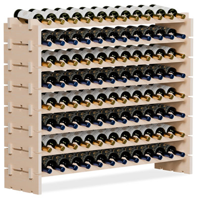 96 Bottles Stackable Modular Wine Rack by Prep & Savour