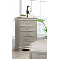 Deris 5 - Drawer Dresser, Dresser For Bedroom, Chest Of Drawers, Crocodile Texture Chest With Storage by Alcott Hill