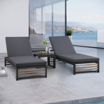 Pawni Teak Outdoor Chaise Lounge by AllModern