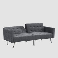 Sofa Bed Convertible Folding Lounge Couch Loveseat Sleeper Sofa Armrests by Ebern Designs