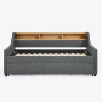 Bahman Upholstered Daybed with Trundle by Orren Ellis