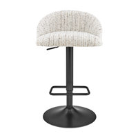 Felomina Fabric Gaslift Swivel Bar Stool by George Oliver