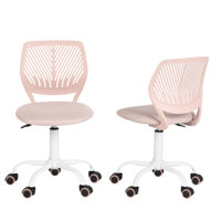 Denishia Modern Stylish Office Task Chair with Fabric Seat Adjustable Height for Teenager by Ebern Designs