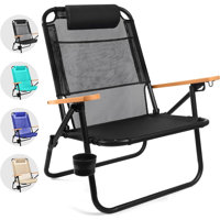 Adeodata Folding Beach Chair by Arlmont & Co.