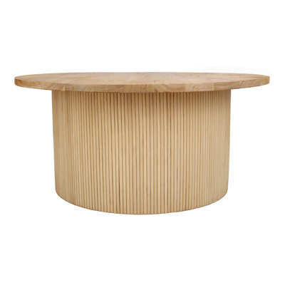 Kaelen Rattan Coffee Table W/ Wood Top by Loon Peak