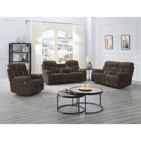Contemporary 3-Piece Living Room Set by Latitude Run