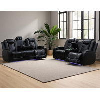 Brynley 2 - Piece Breathing Leather Power Reclining Living Room Set by Lark Manor