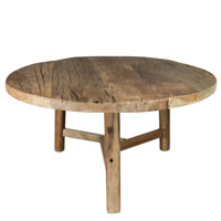 Kaleil Solid Wood Top Single Coffee Table by Loon Peak