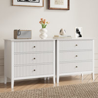 Amberrae Large 3 Drawer Dresser,Set of 2 by Lark Manor