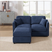 Tyani 66" Corduroy Loveseat Sofa Couch For Apartment, Living Room And Office