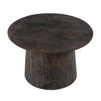 Hattie 23.5 in. W Round Drum Coffee Table by Latitude Run