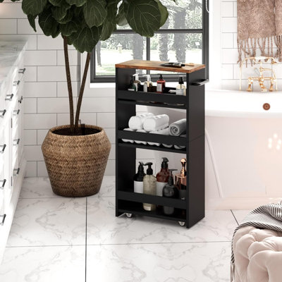 Lonnette Bar Cart by Latitude Run