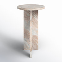 Fairfax Marble Drink Table by Joss & Main