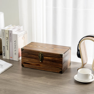 Solid Wood Cassette Tapes Media Storage Box by Millwood Pines