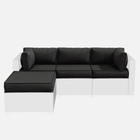 9-Piece Outdoor Replacement Cushion Set Seat/Back Cushion (Set Of 3 Seats , 5 Backs,  1 Footrest) by Hokku Designs