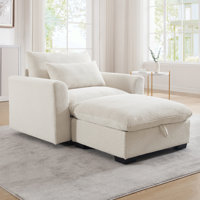 Wagenen Sofa Couch, Modular Couch with Storage Ottoman, Couch Deep Seat Couches by Latitude Run