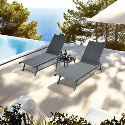 Njomza Outdoor Aluminium Alloy Chaise Lounge by Hokku Designs