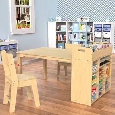 Jirair Rectangular 2 - Student Preschool and Chair Set by Harriet Bee