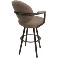 Leandra Swivel Extra Tall Metal Bar Stool 34" - Warren Base by Corrigan Studio