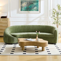 92.12" Upholstered Curved Sofa by Latitude Run